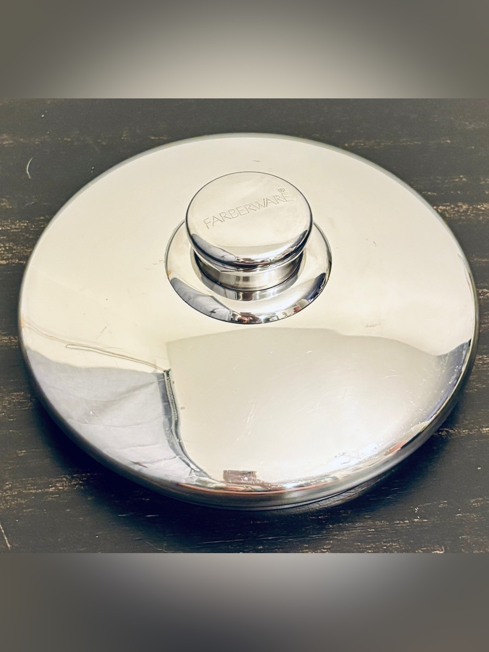 Vintage Farberware Stainless Steel Replacement LID ONLY 6-3/16”Inside Diameter